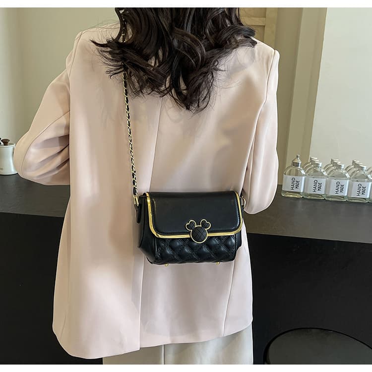 チェーン バッグ ネズミモチーフキルティングショルダー