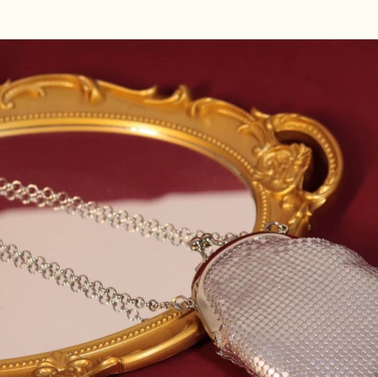 チェーンバッグ ミニ 煌めき格子柄
