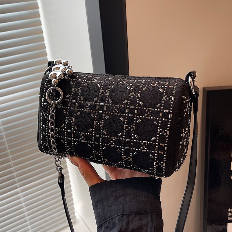 チェーンバッグ ショルダー 幾何学模様チェーンショルダー